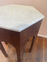 Load image into Gallery viewer, Vintage MCM Marble Top Octagonal Side Table (Style of Harvey Probber)
