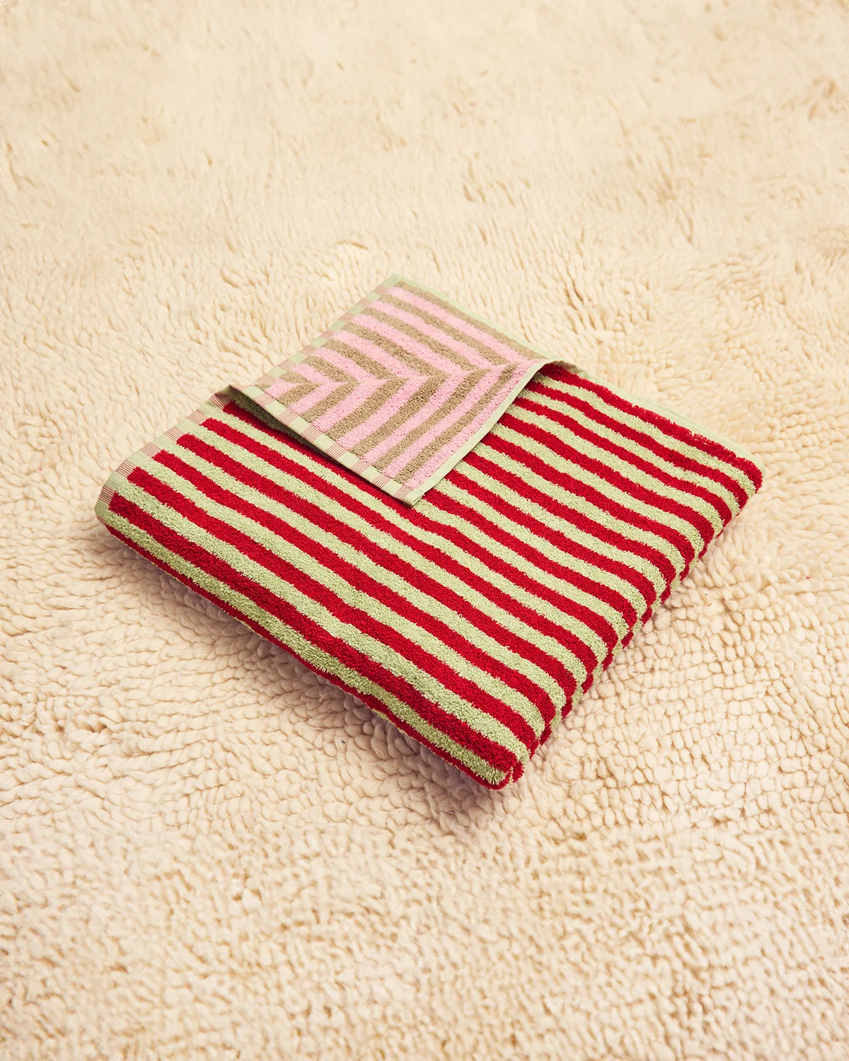 Ladybug bath towel