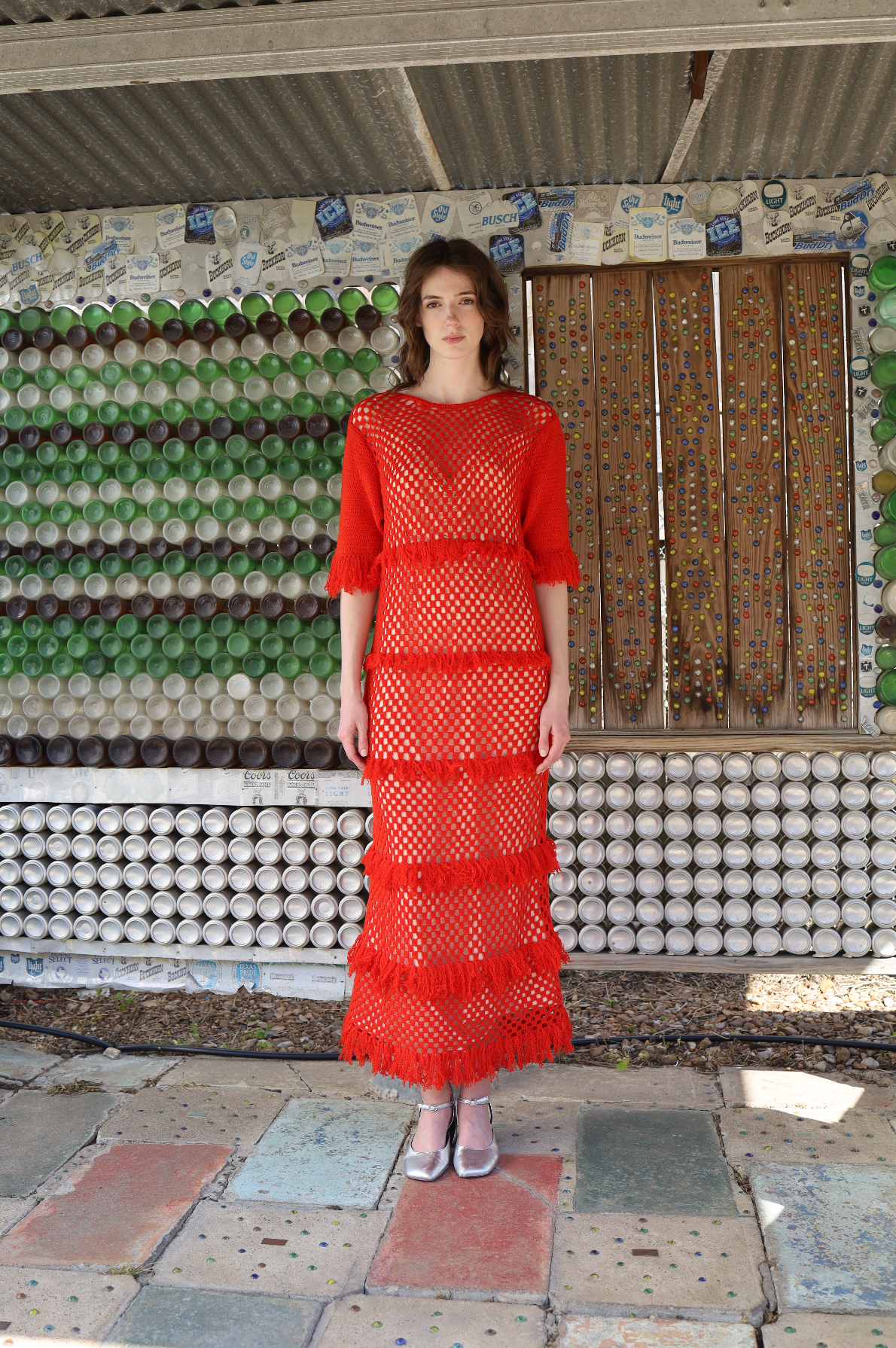 Ceremony Gown in Serrano Red