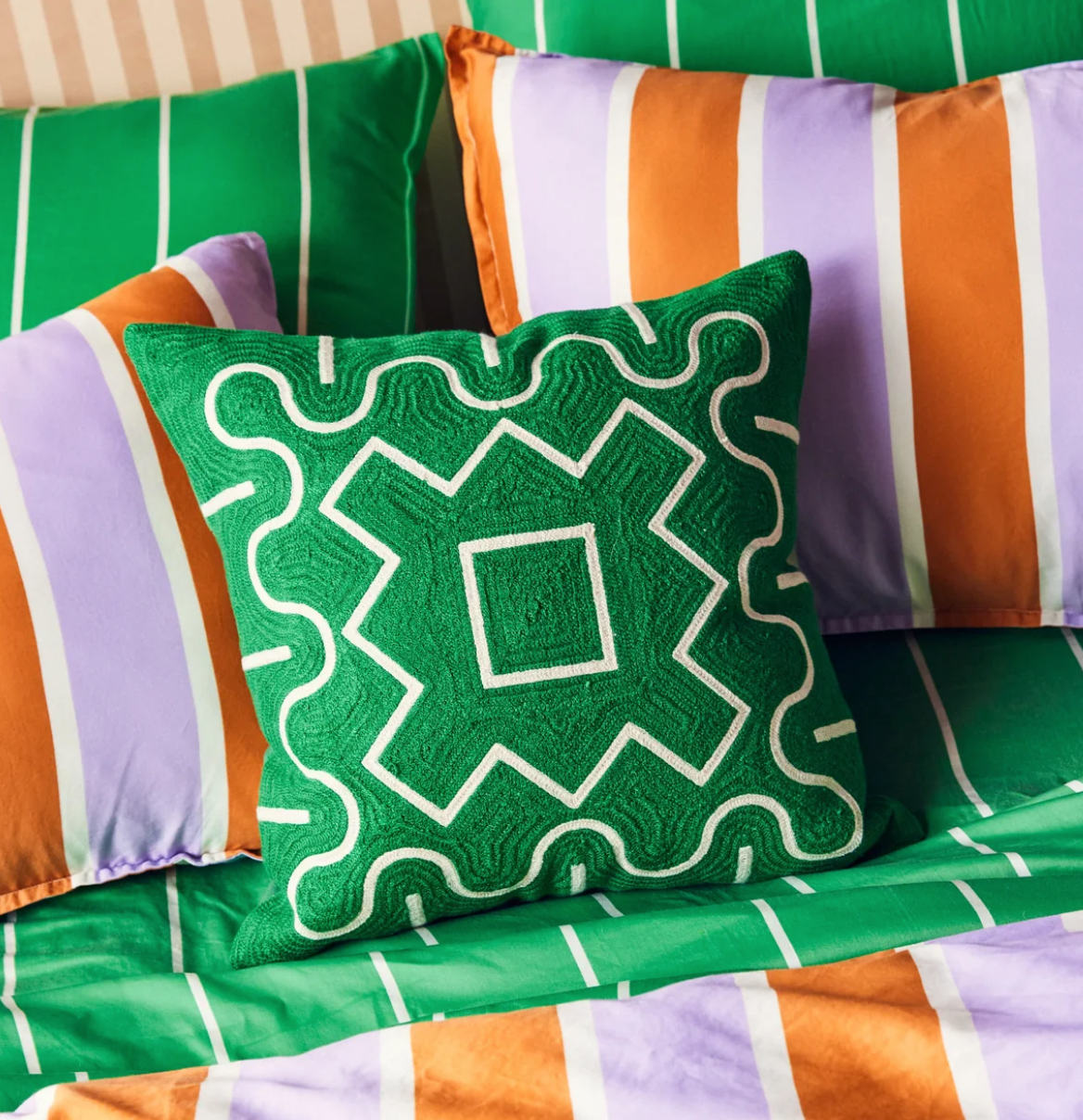 dusen dusen Ricrac Pillow