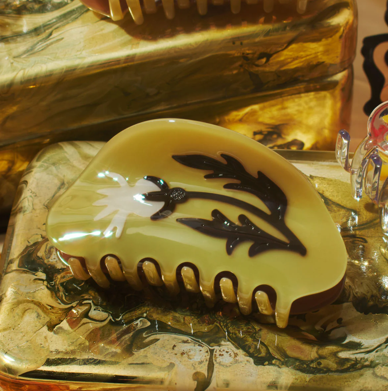 Winona Irene Hair Claw - "Rosehip Claw"