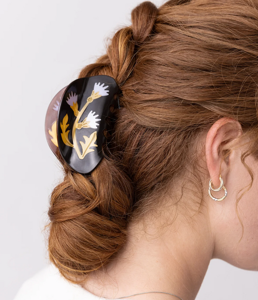 Winona Irene Hair Claw - "Milk Thistle Claw"