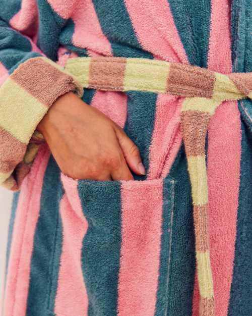 Martine Stripe Bathrobe