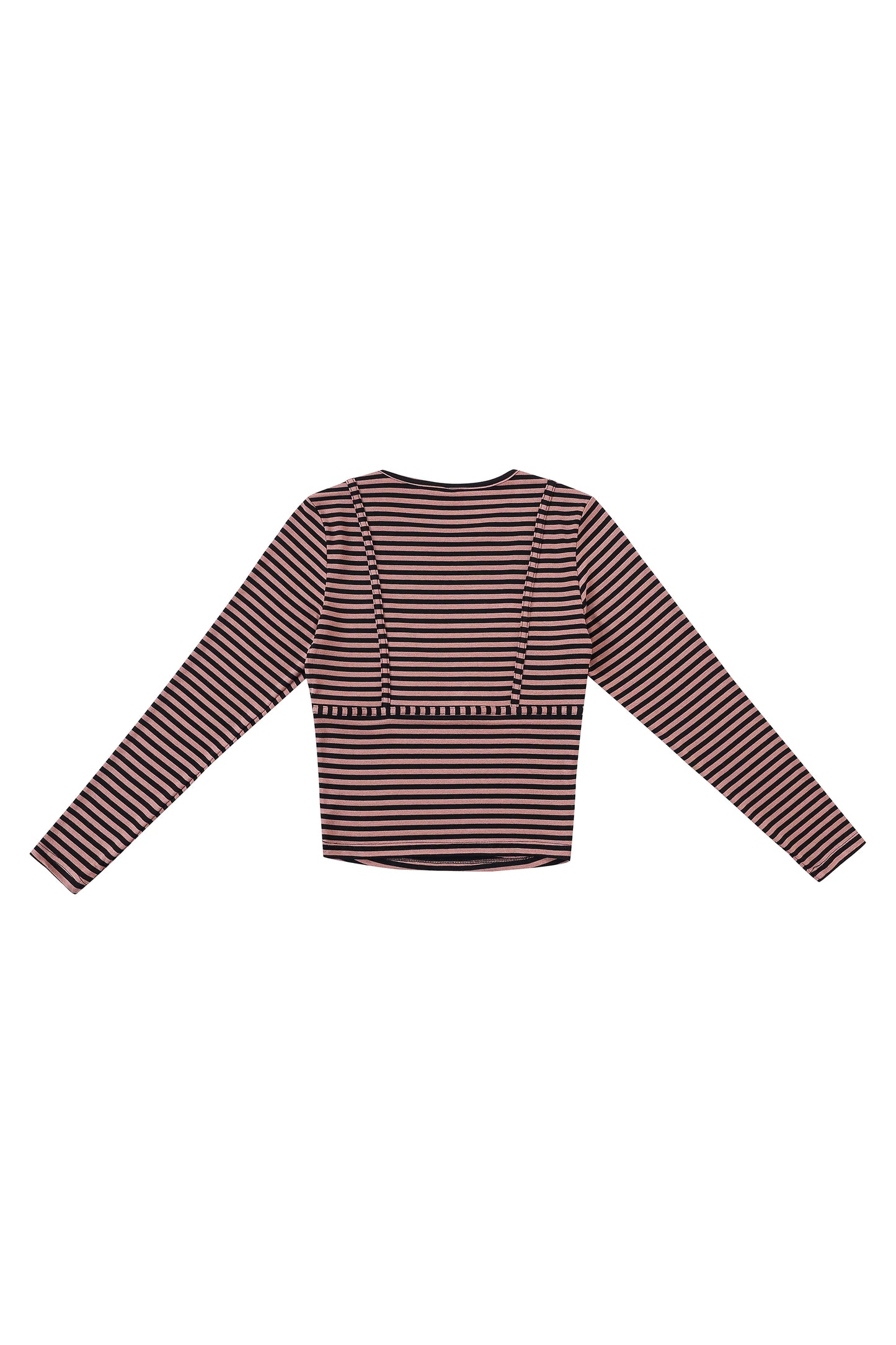 Fashion Brand Company Long Sleeve Bikini Bod Pink Stripe