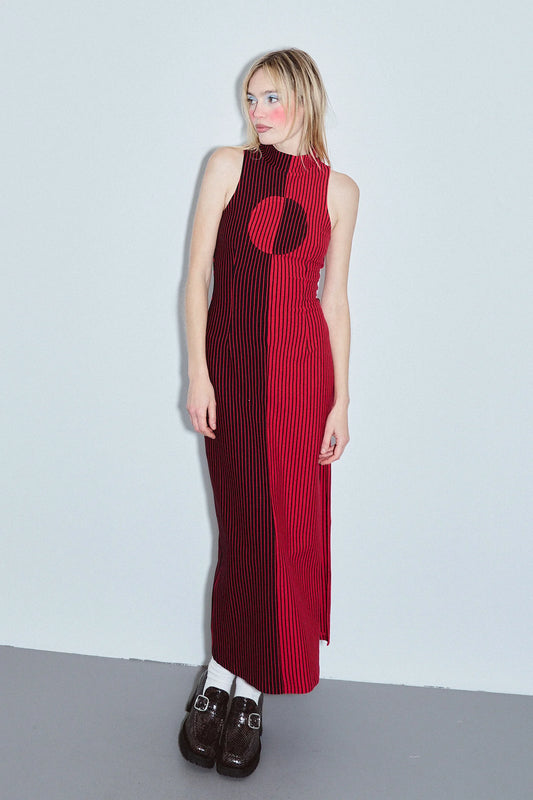 Fashion Brand Company Blood Stripe Maxi Dress