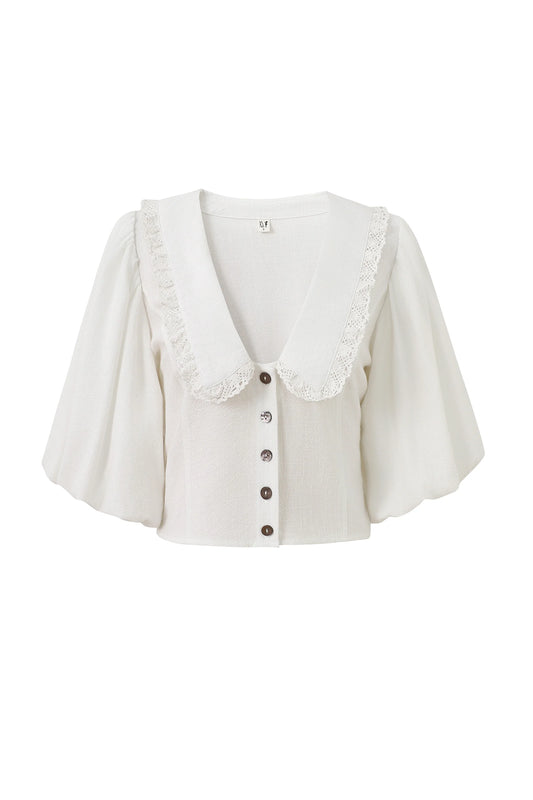 Fashion Brand Company Church Girl Blouse Soft Linen