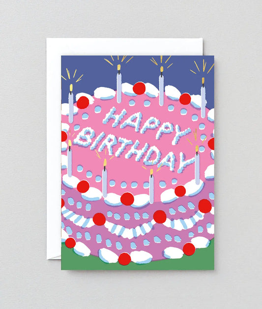 Happy Birthday Icing Cake' Greetings Card