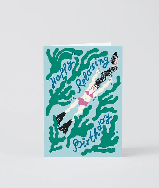 Happy Relaxing Birthday Greetings Card
