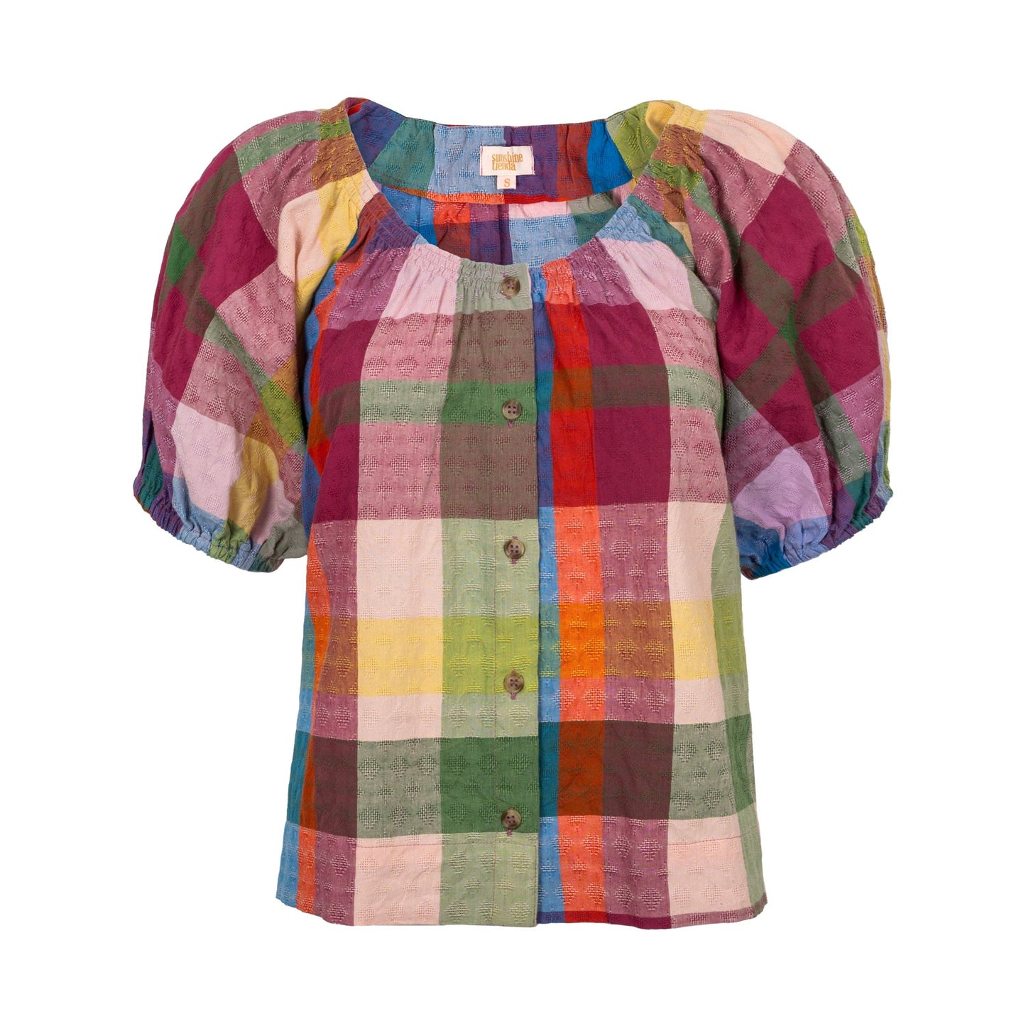 Harbor Plaid Frances Top: S