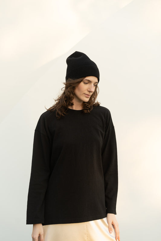 Le Bon Shoppe - Sunday Tee in "True Black"