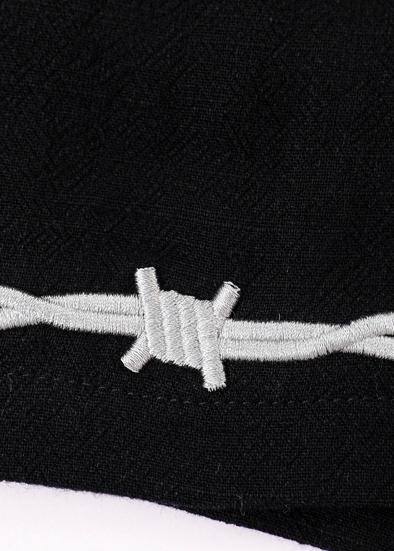 Fashion Brand Company Pammy Soft Linen Barbed Wire Shorts - Black