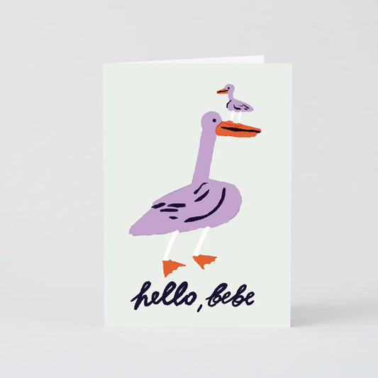 ‘Hello, Bebe’ Greetings Card by Wrap