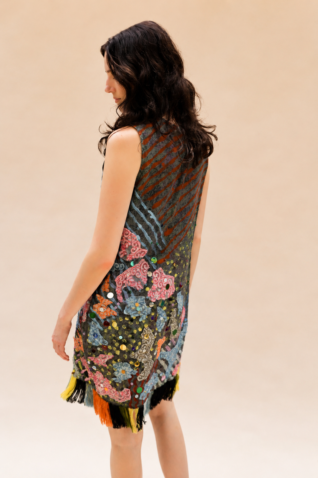 Hand Painted Peau D'Âne Party Dress