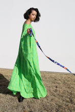 Load image into Gallery viewer, Heavenly Kaftan in Bright Lime Cotton Ombre

