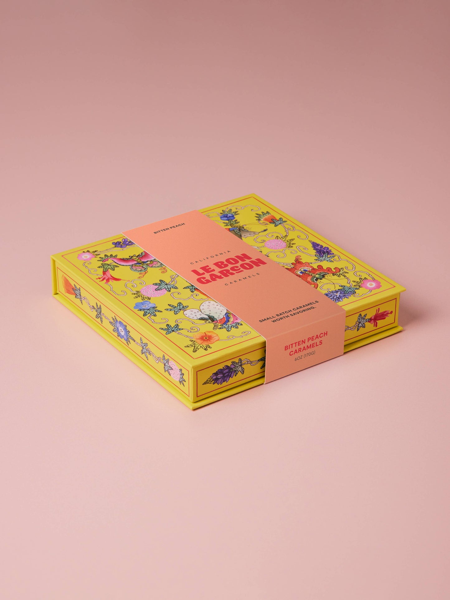 Bitten Peach Caramels 6 oz Gift Box