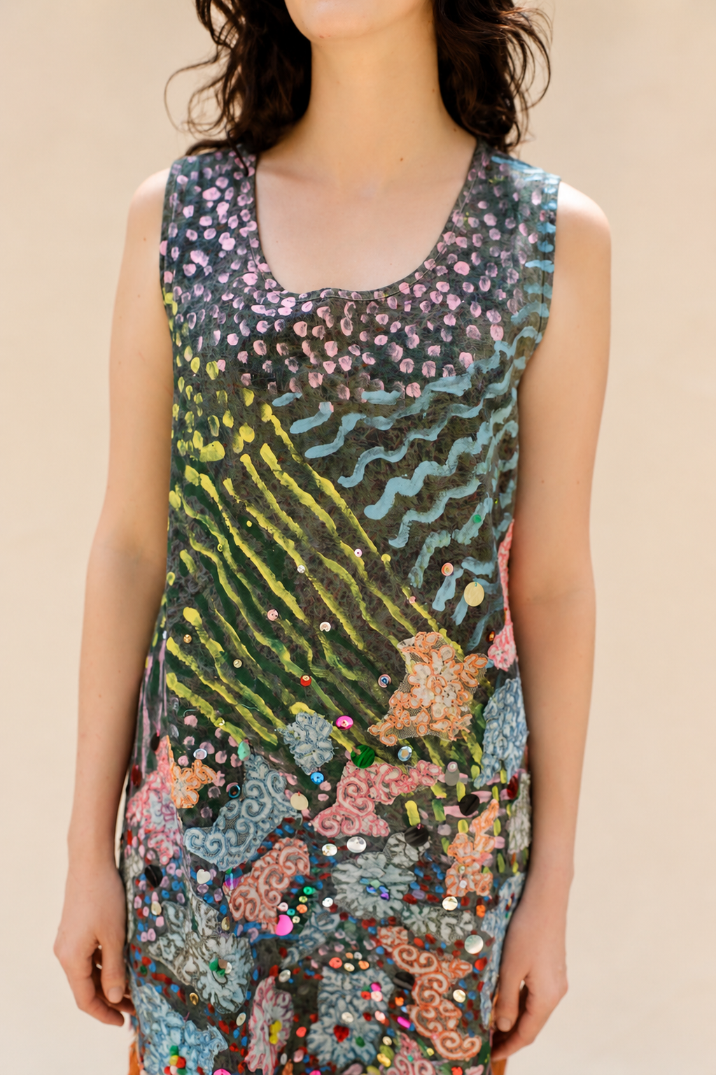 Hand Painted Peau D'Âne Party Dress