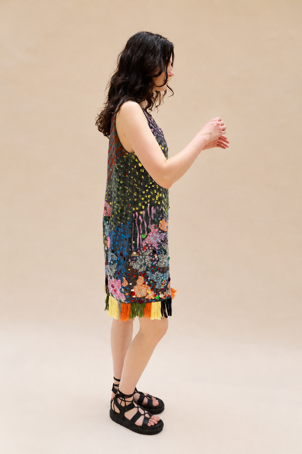Hand Painted Peau D'Âne Party Dress
