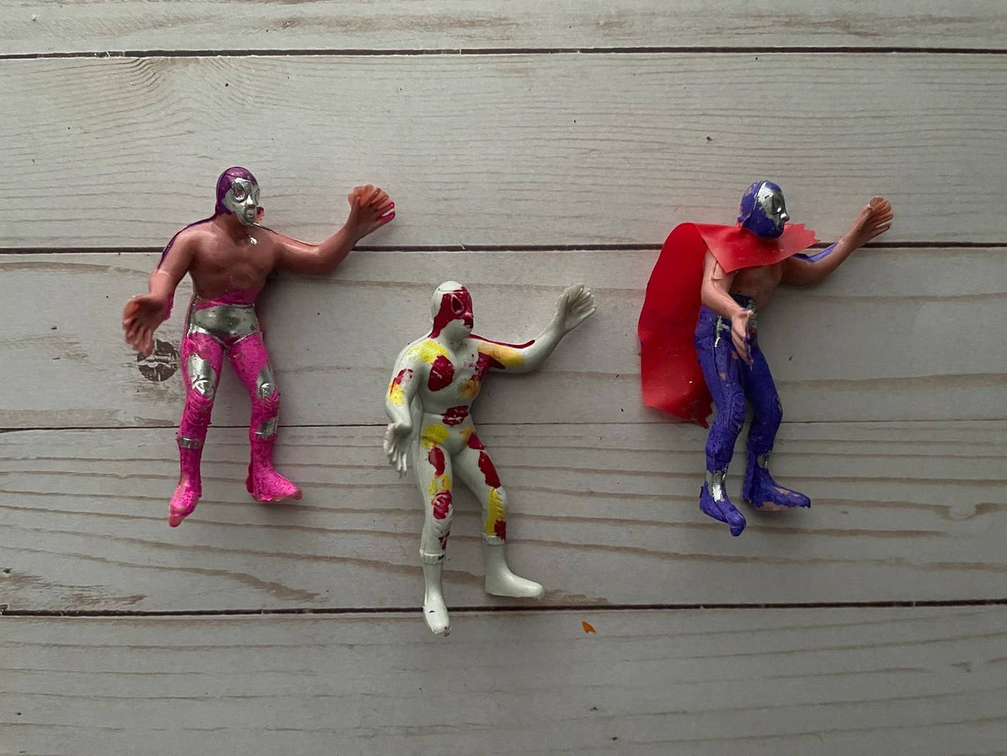 Luchador Plastic Toy Wrestlers Mexico
