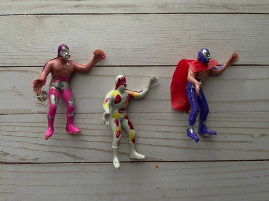Luchador Plastic Toy Wrestlers Mexico