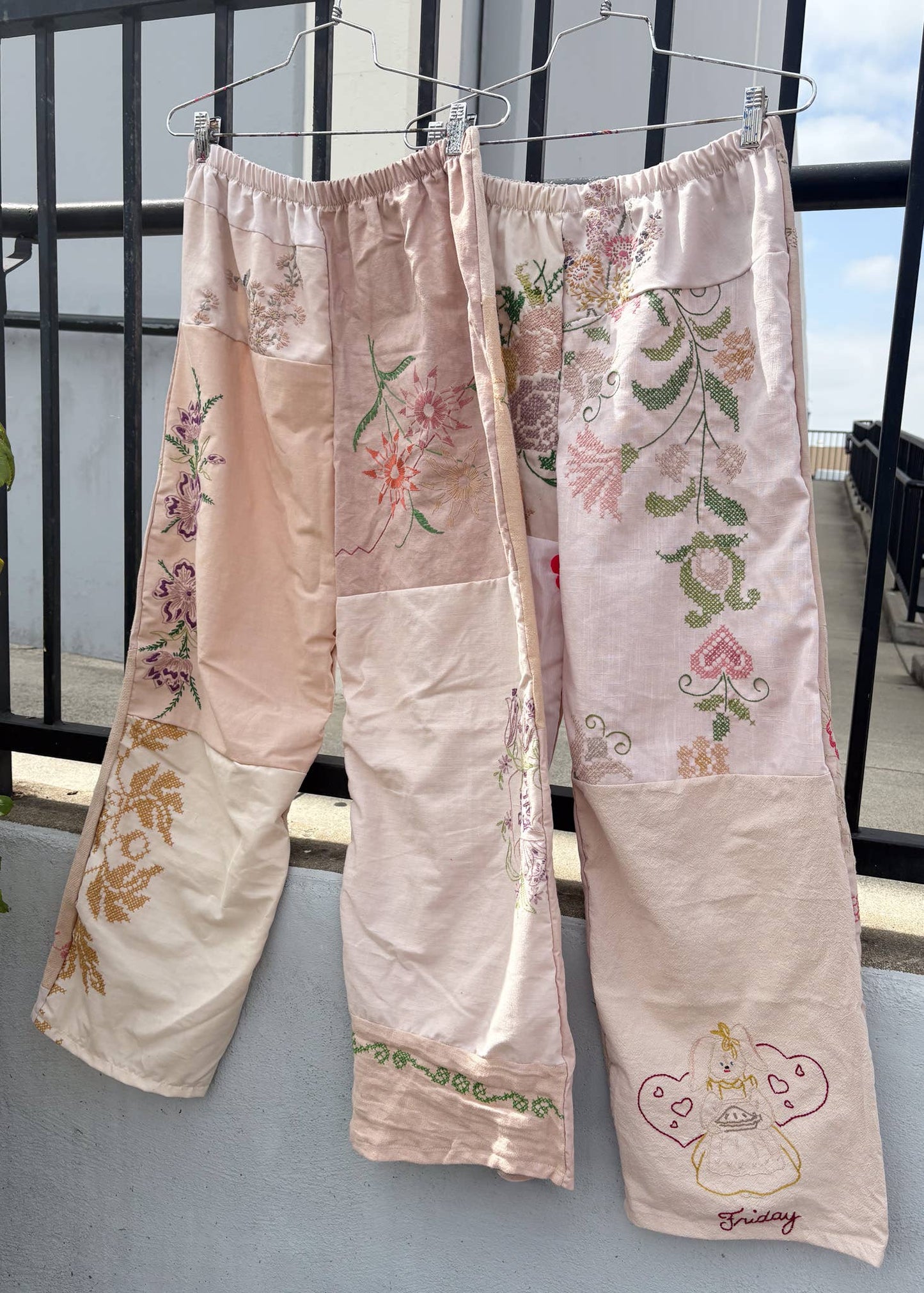 Embroidered Pieced Pant Bundle: Classic