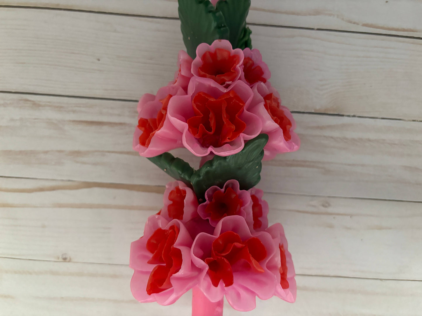 Beeswax Large Pink & Red Oaxaca Multicolor Marigold Candle