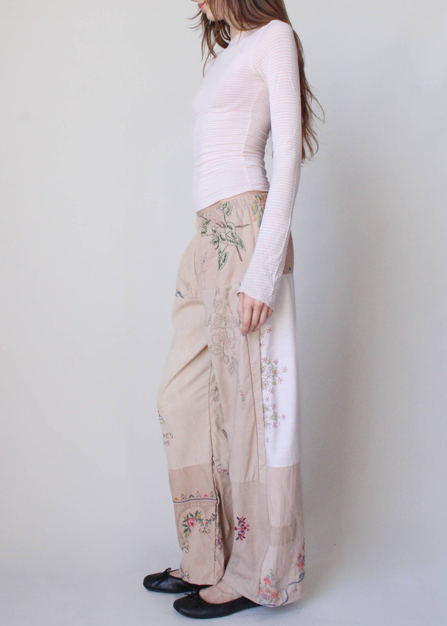 Embroidered Pieced Pant Bundle: Classic