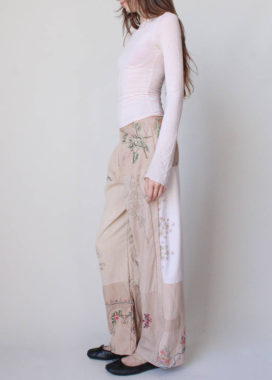 Embroidered Pieced Pant Bundle: Classic