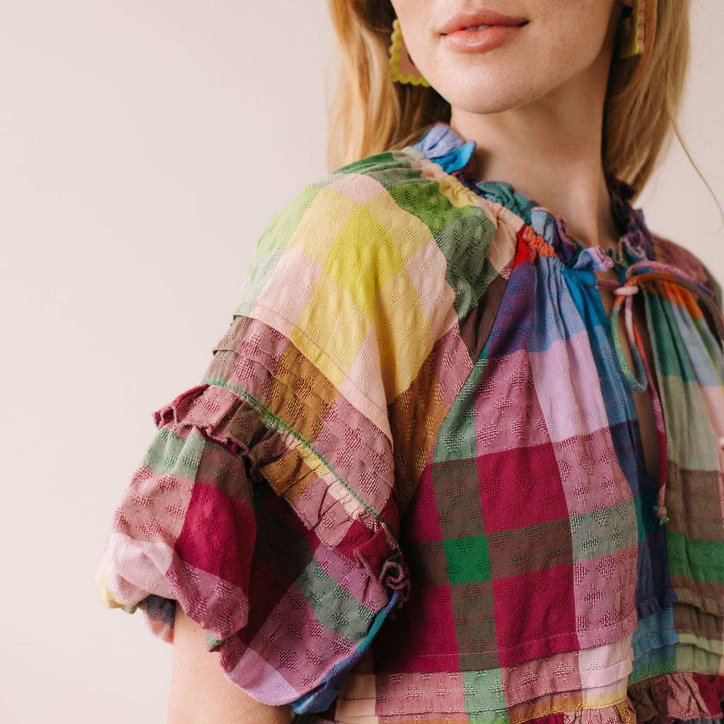 Harbor Plaid Charlotte Dress: S