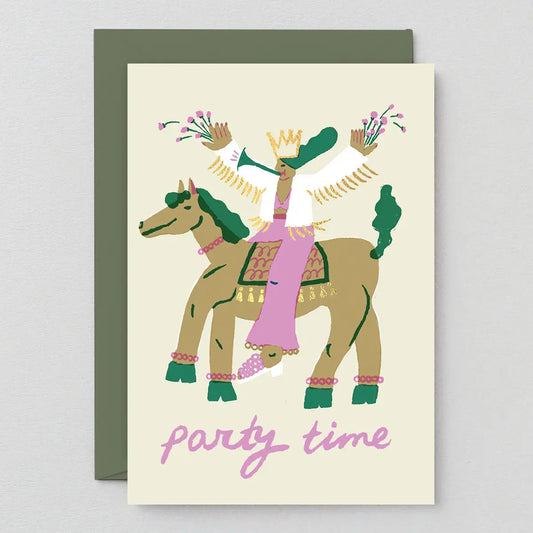 ‘Party Time’ Greetings Card by Wrap