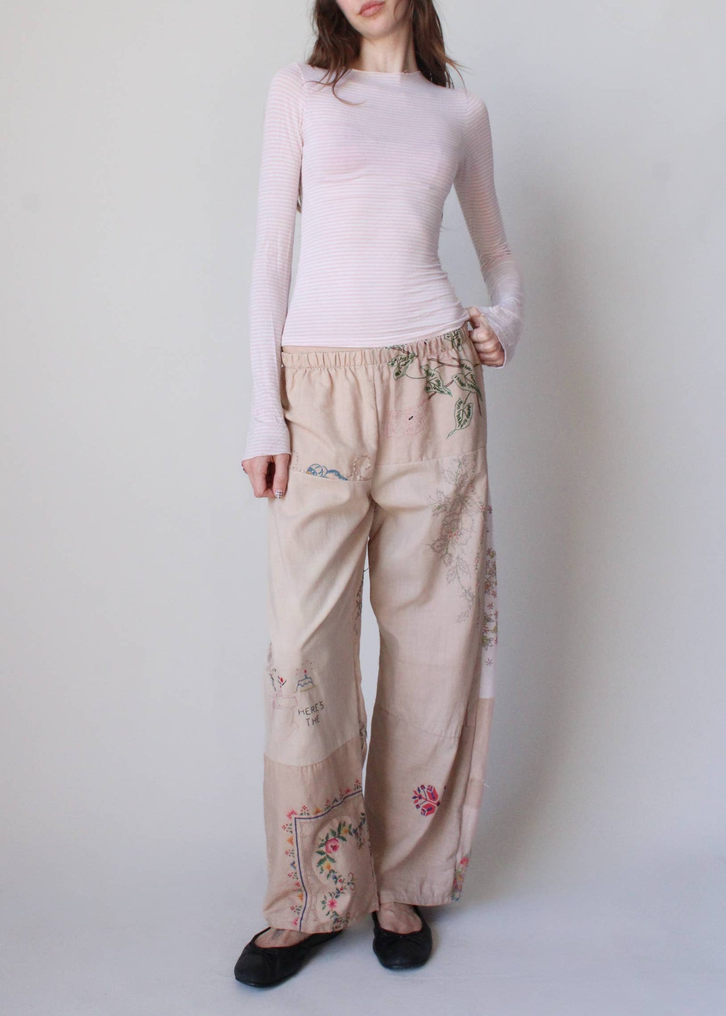Embroidered Pieced Pant Bundle: Classic