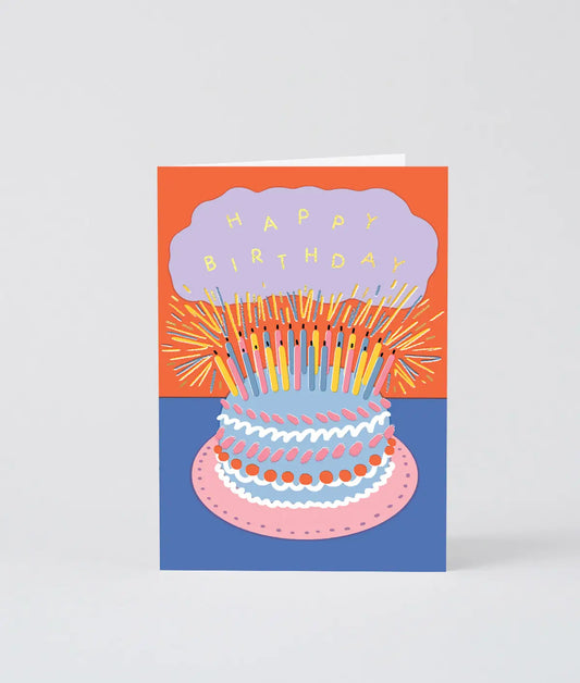 ‘Cake & Candles’ Greetings Card by Wrap