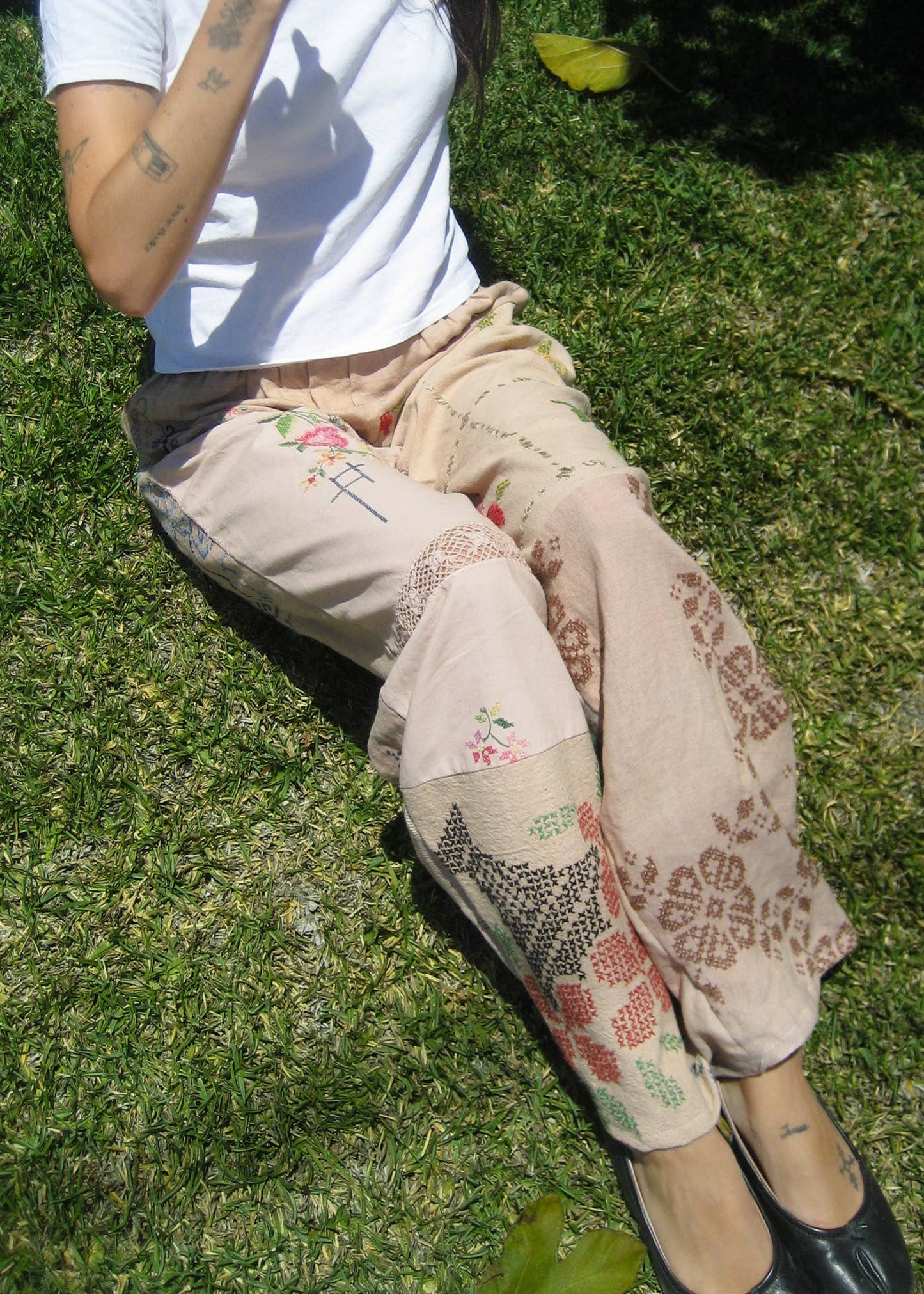 Embroidered Pieced Pant Bundle: Classic