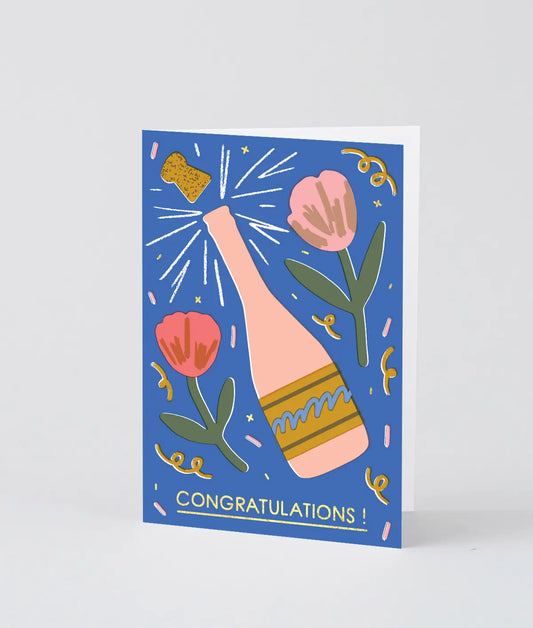 'Champagne’ Greetings Card