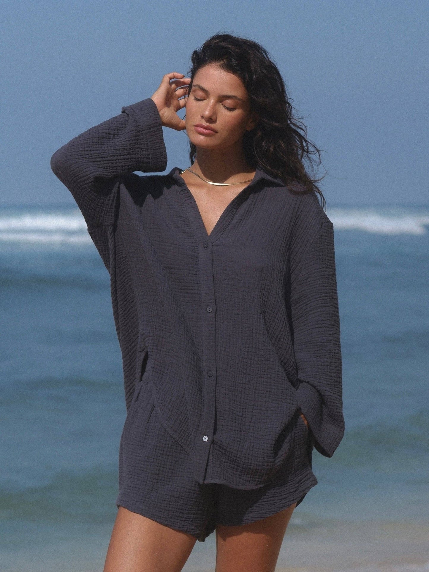 Echo Set in Navy Gauze