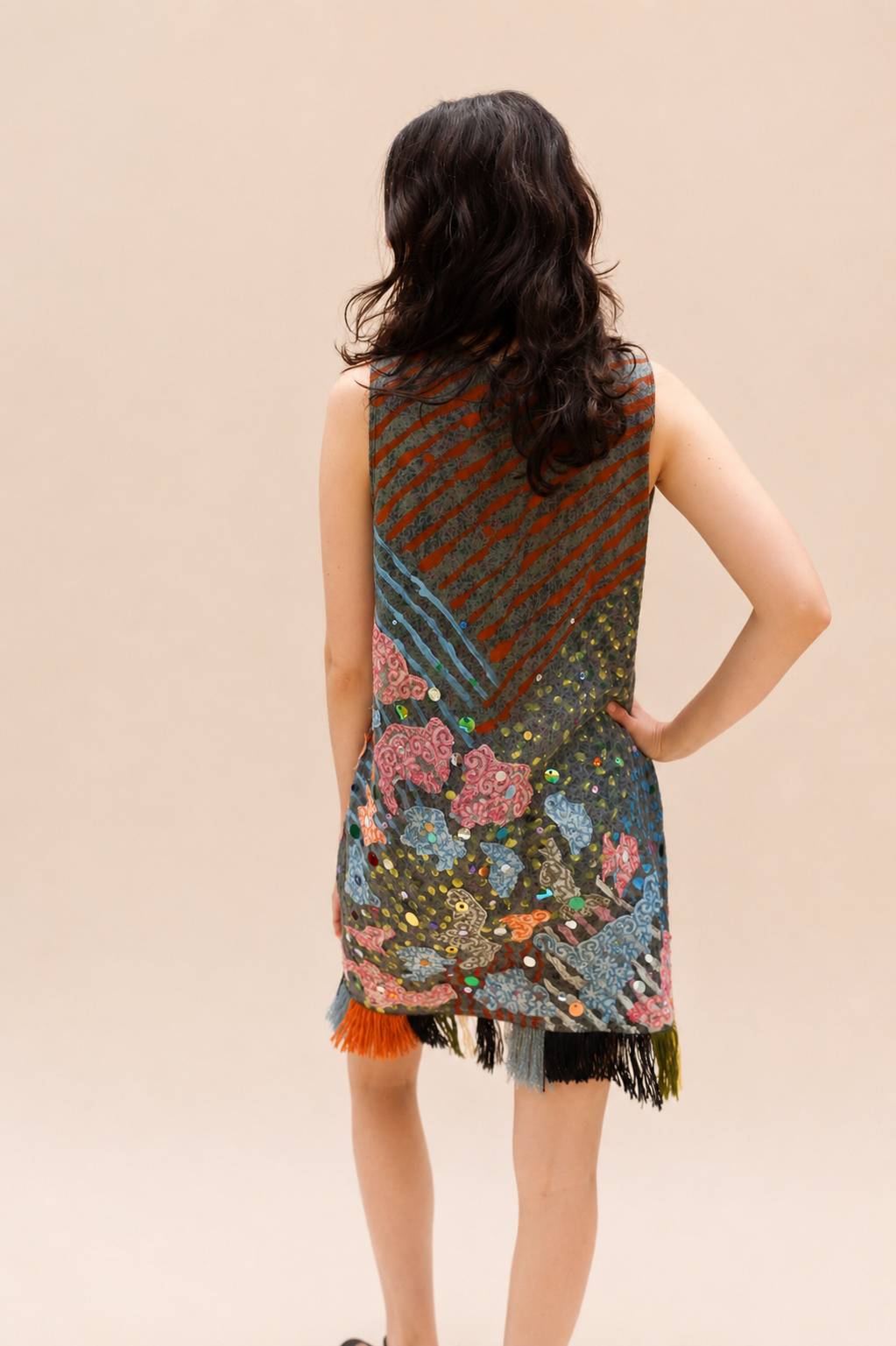 Hand Painted Peau D'Âne Party Dress