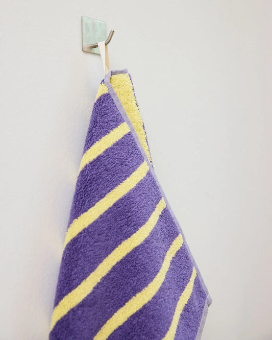 Bird Stripe Hand Towel - Goldfinch