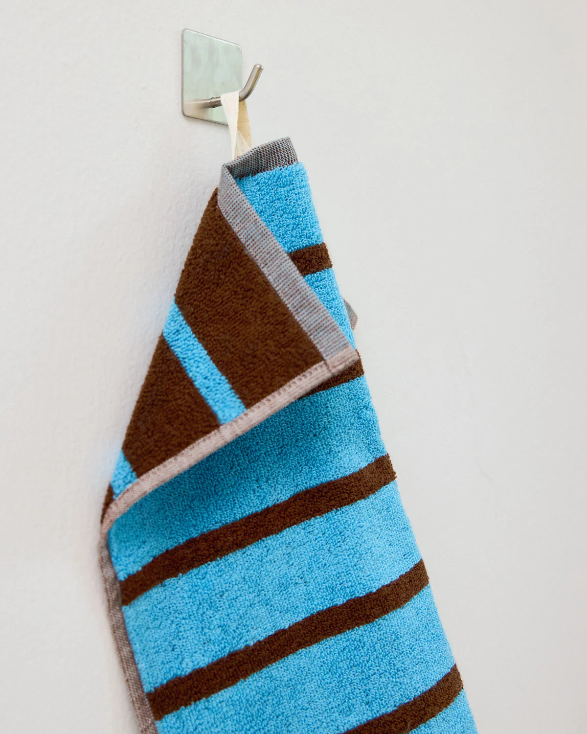 Bird Stripe Washcloth - Heron