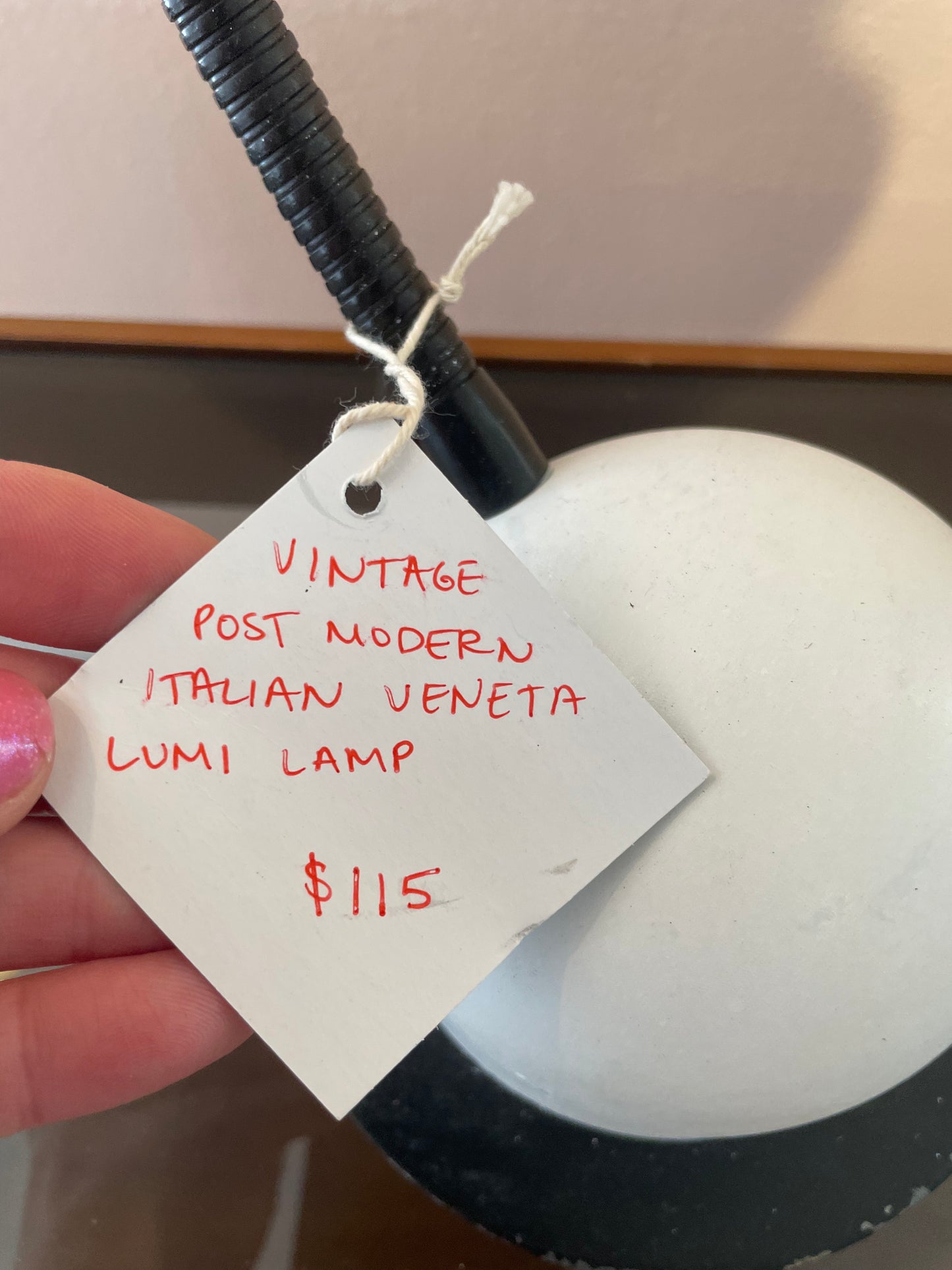 Vintage Post Modern Italian Veneta Lumi Lamp