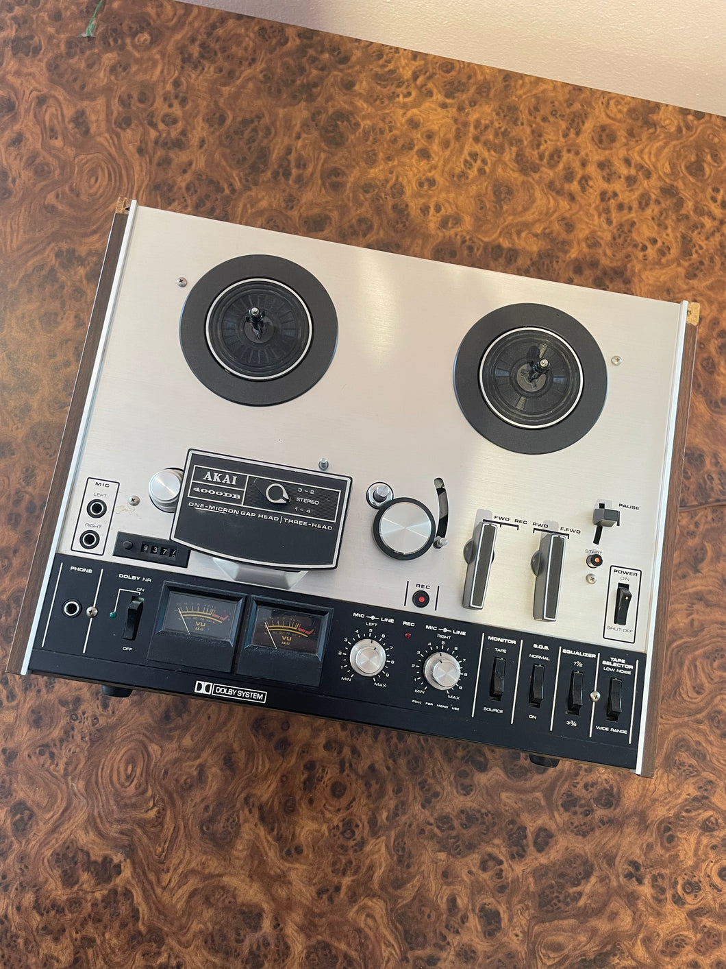 Vintage Akai 400DB 3-Head Tape Recorder