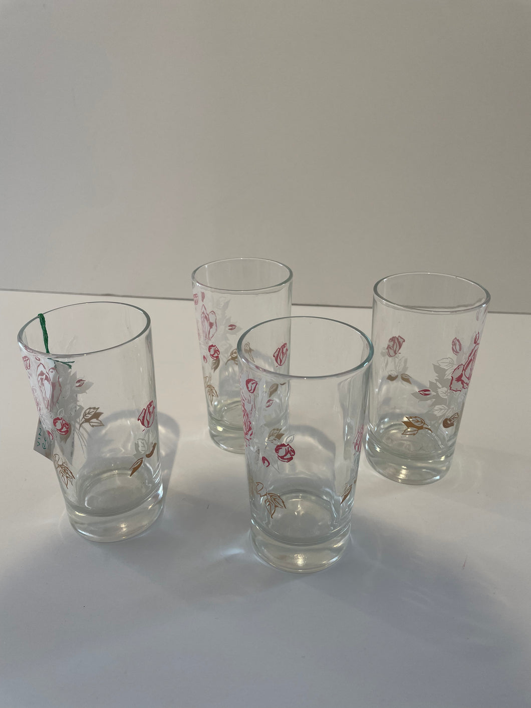 Vintage Rose Glasses (set of 4)