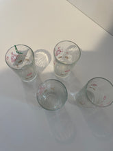 Load image into Gallery viewer, Vintage Rose Glasses (set of 4)
