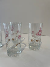 Load image into Gallery viewer, Vintage Rose Glasses (set of 4)
