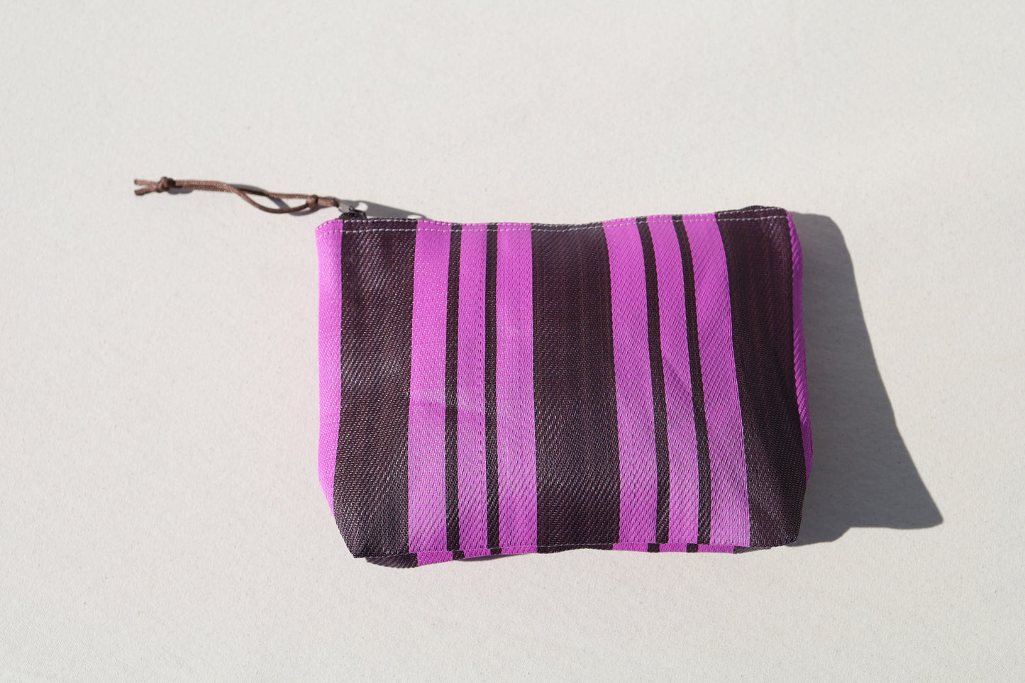 Pencil Pouch Pink Stripe