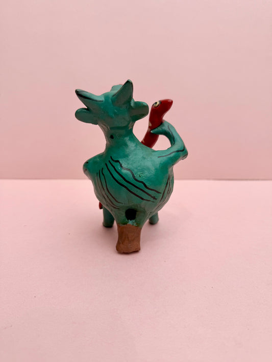 Devil with snake whistle sculpture (#9)