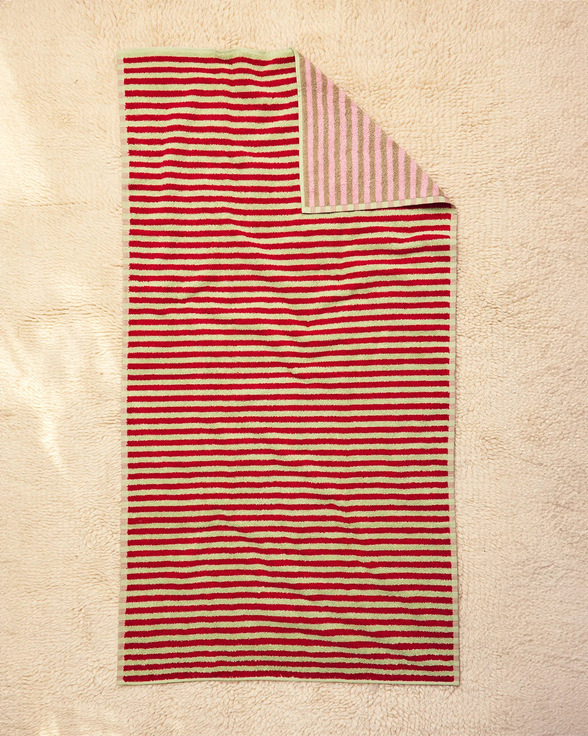 Ladybug bath towel