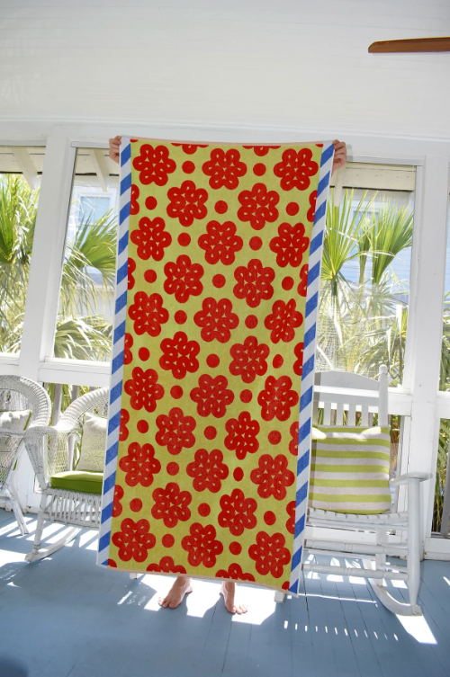 Dusen Dusen Beach Towel in Raspberry