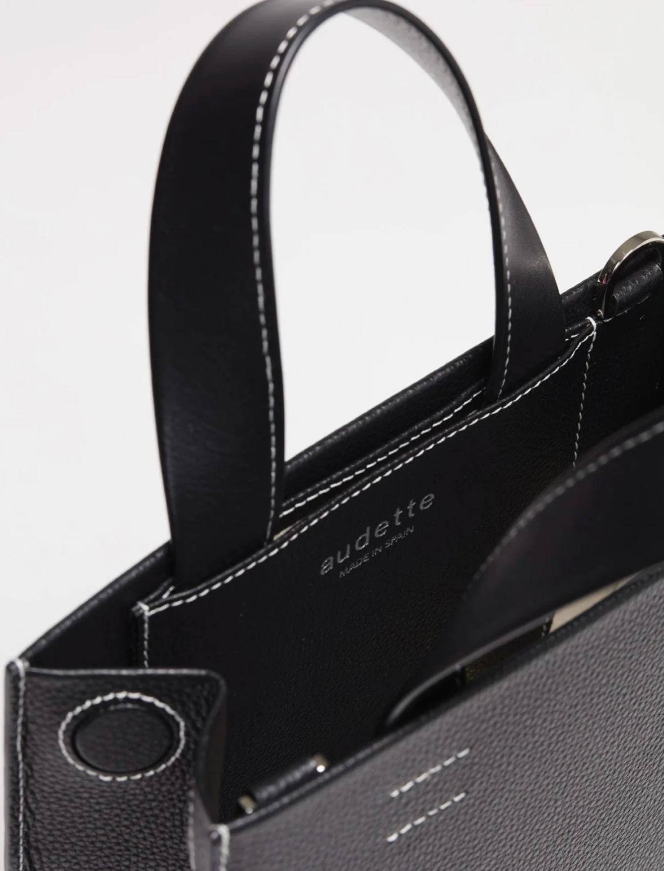 Audette Tote Black Grained