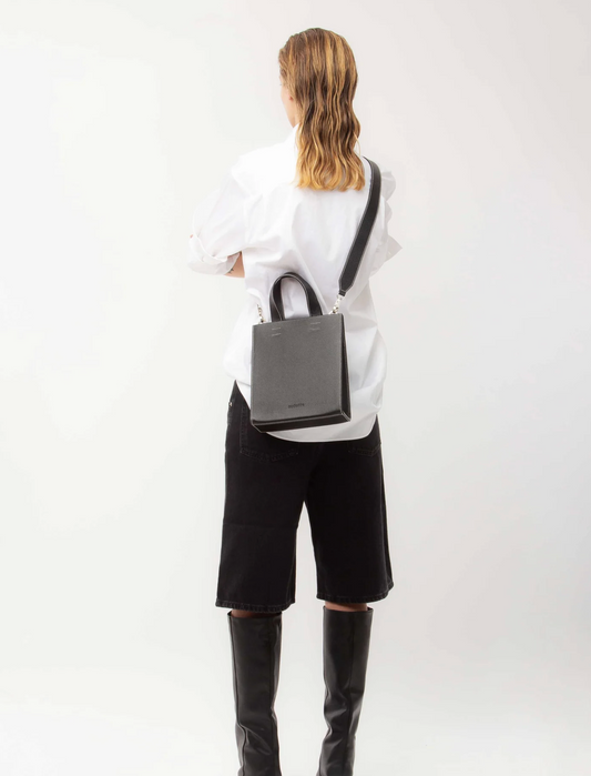 Audette Tote Black Grained