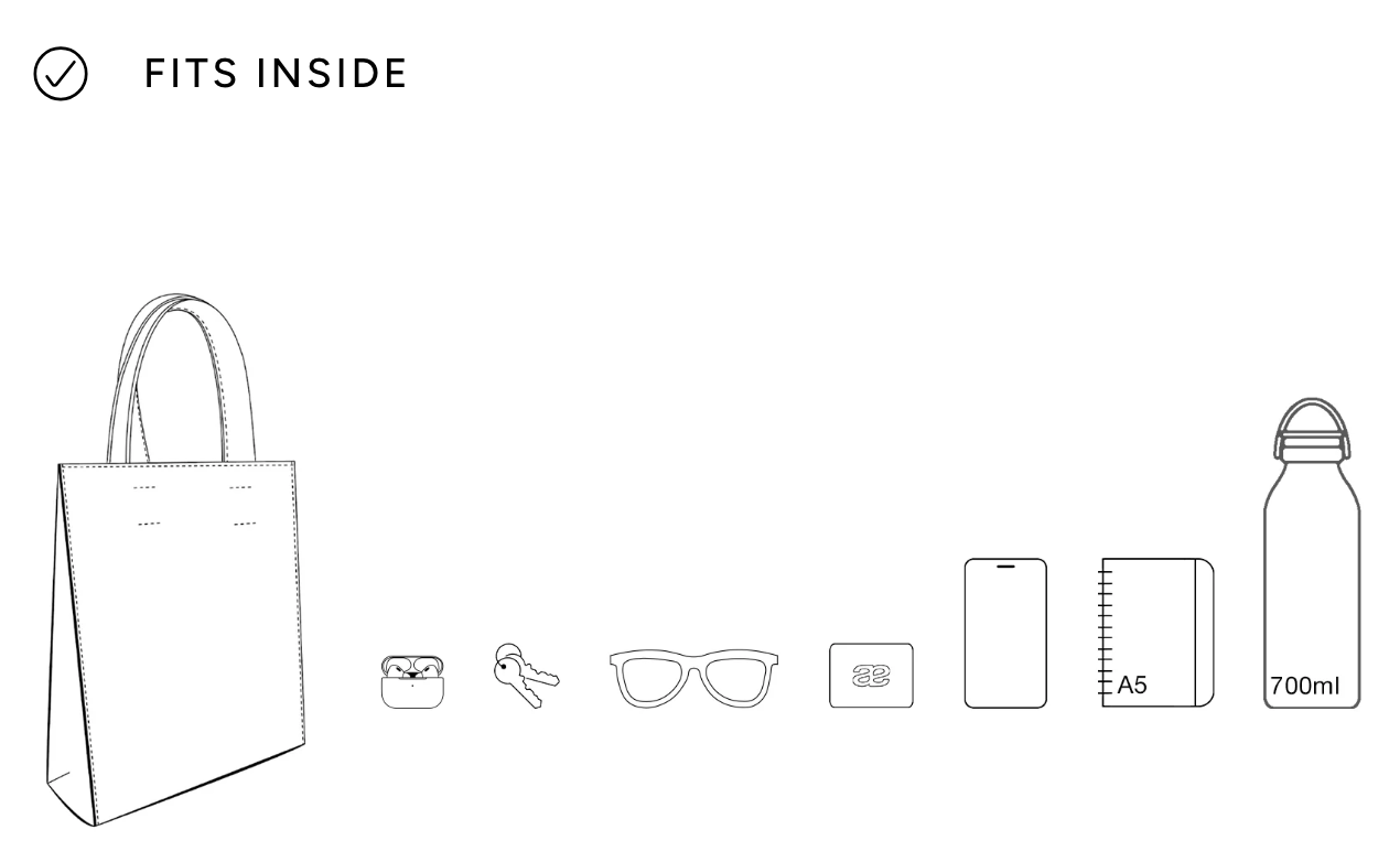 Audette Tote Black Grained