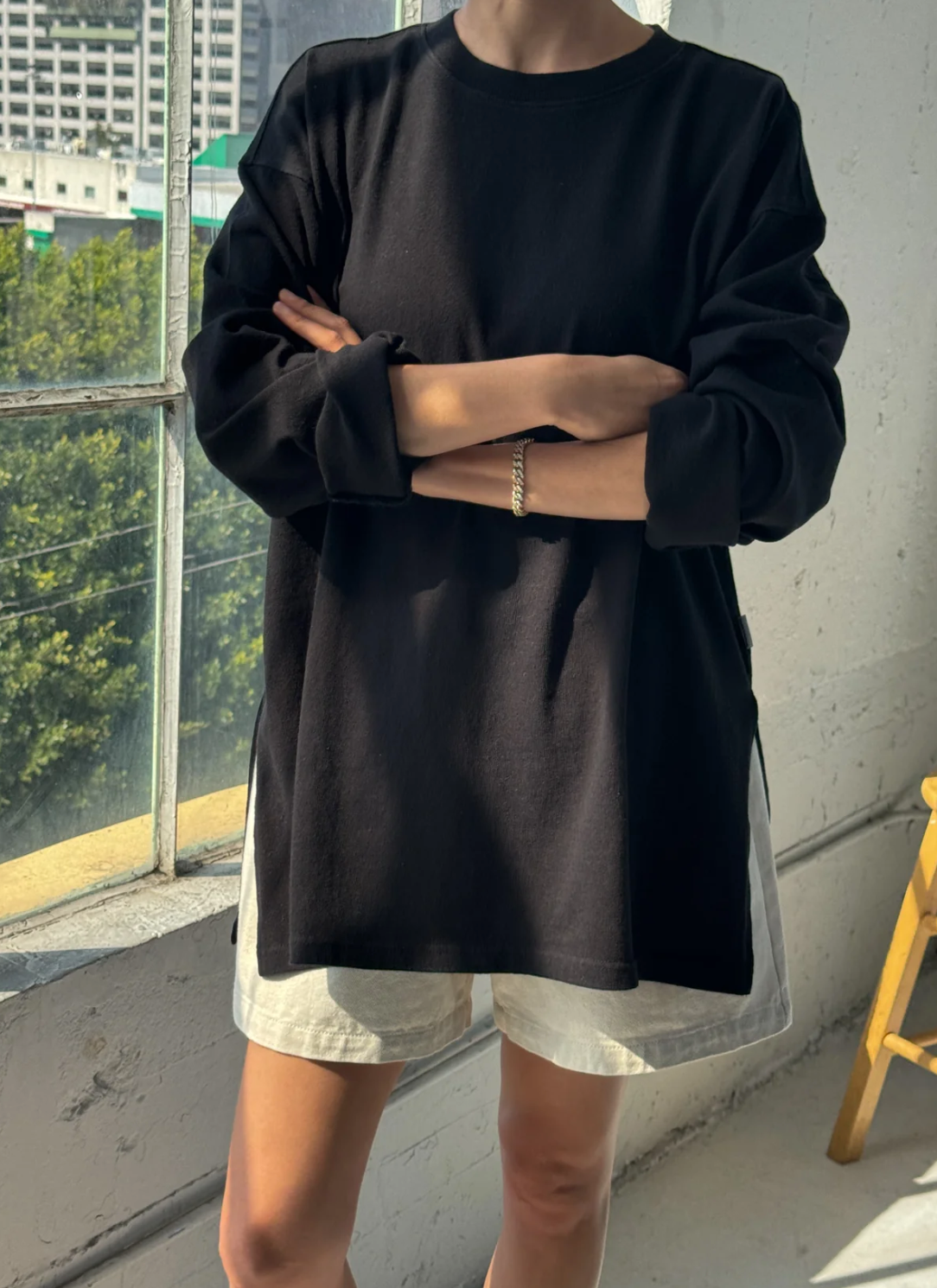 Le Bon Shoppe - Sunday Tee in "True Black"